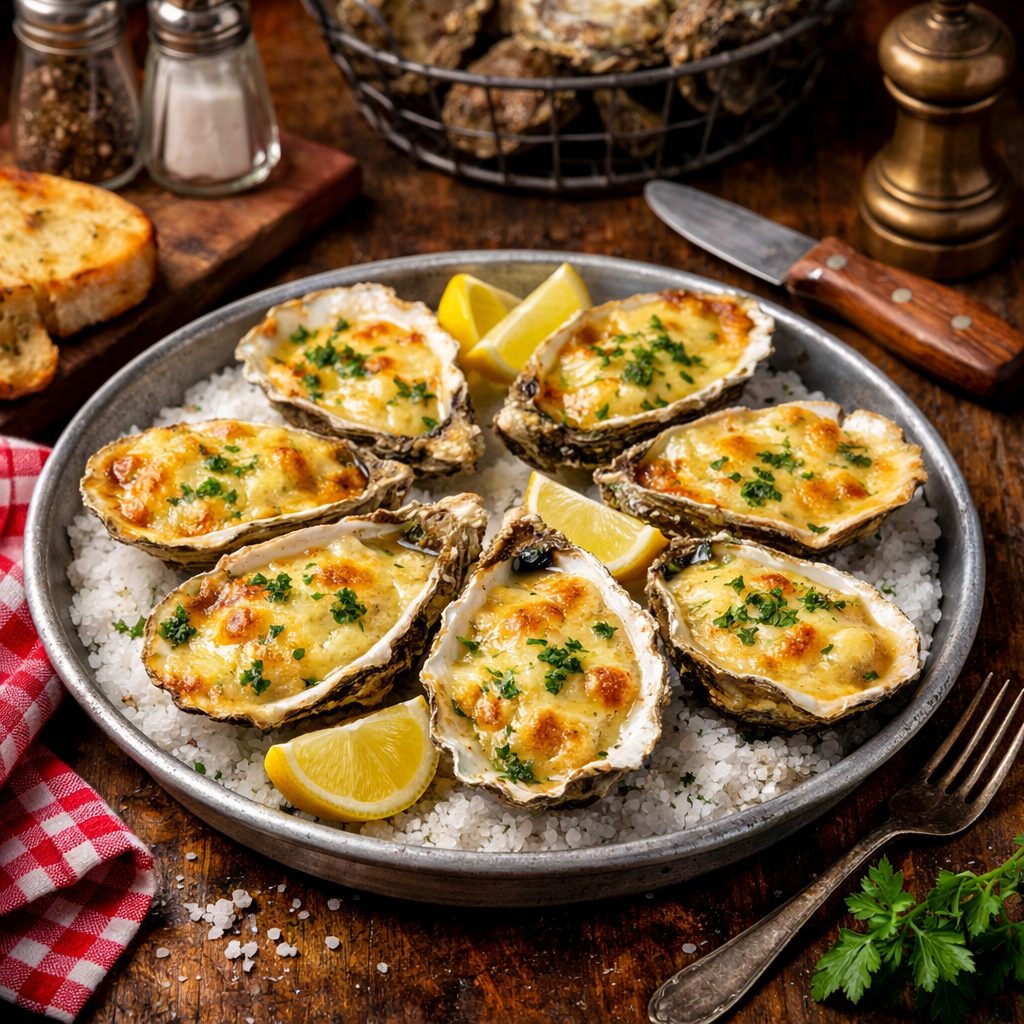 Huîtres gratinées