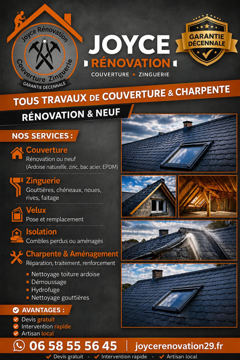 Couvreur à Morlaix : rénovation, réparation et entretien de toiture
