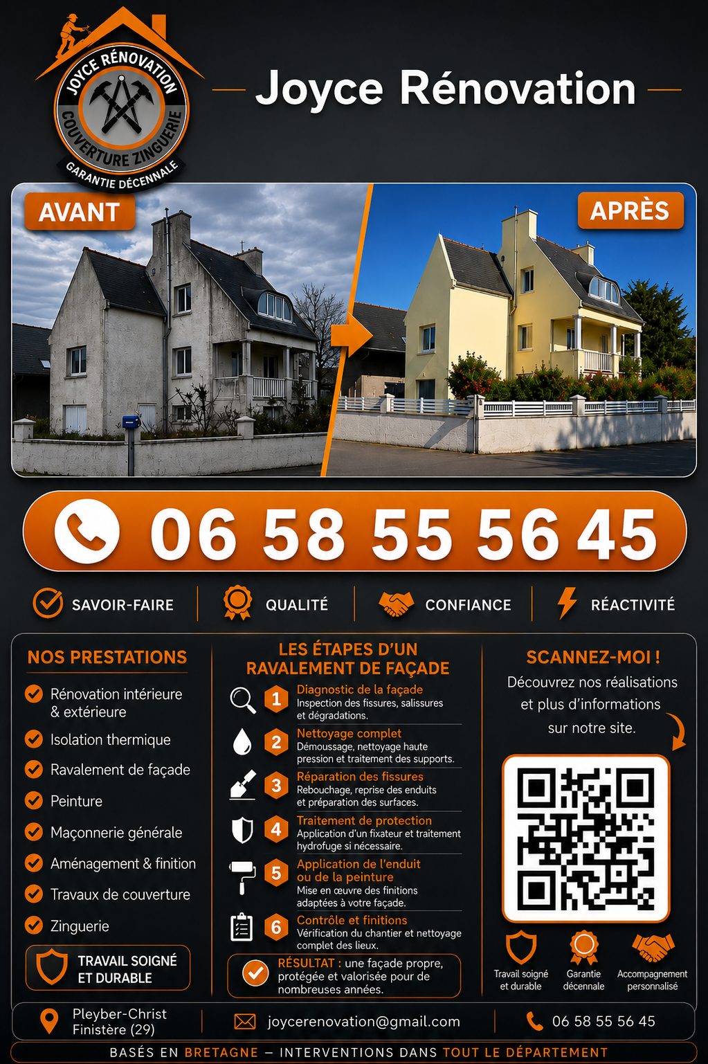 Ravalement de façade à Brignogan-Plounéour-Trez : redonnez une seconde vie à votre maison