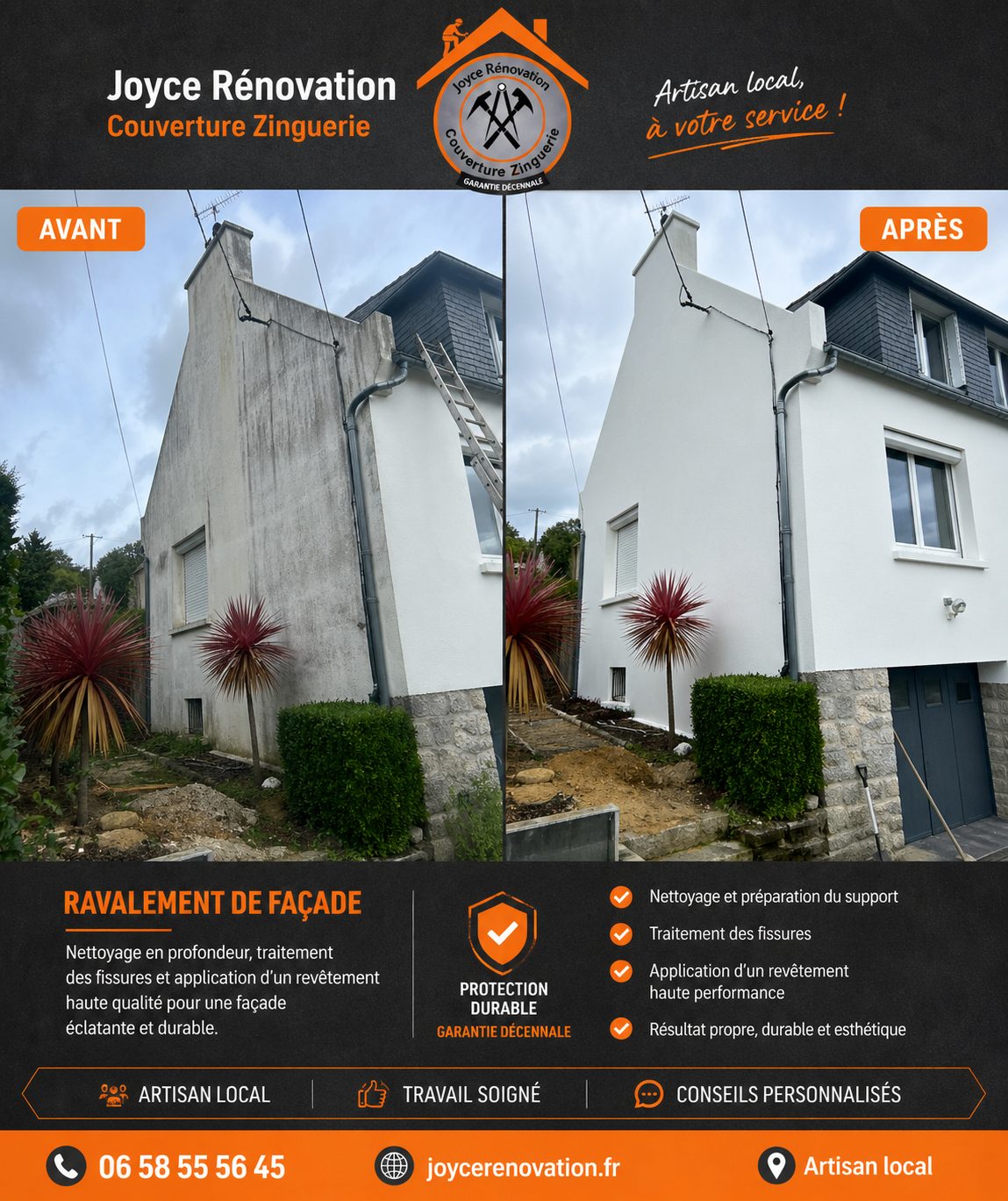 Ravalement façade Lesneven | Joyce Rénovation